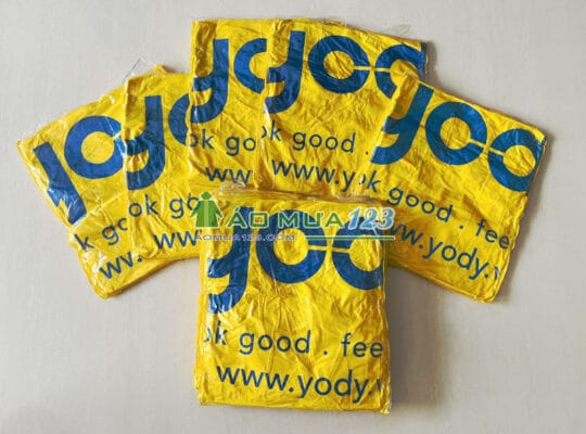 Áo mưa nhựa PVC in logo quảng cáo Yody Áo mưa nhựa PVC in logo quảng cáo Yody